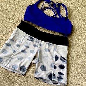 Lululemon training bike shorts with pockets